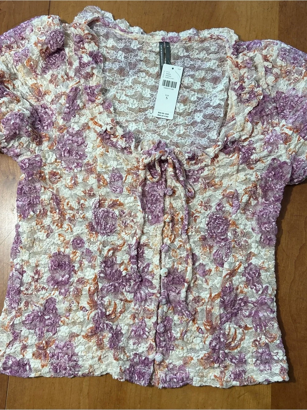 Anthropologie ruffled lace